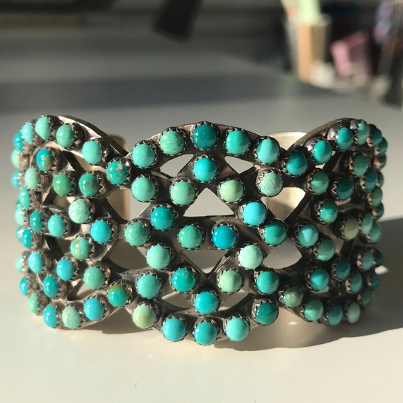 Paul Livingston Jewelry Navajo Turquoise Silver Cuff Poshmark
